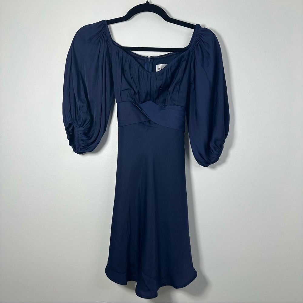 Hello Molly Navy Off-Shoulder Mini Dress - Picture 3 of 8